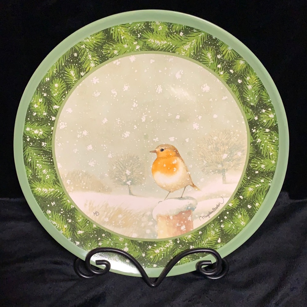 Hallmark Sketchbook Winter Bird Plate